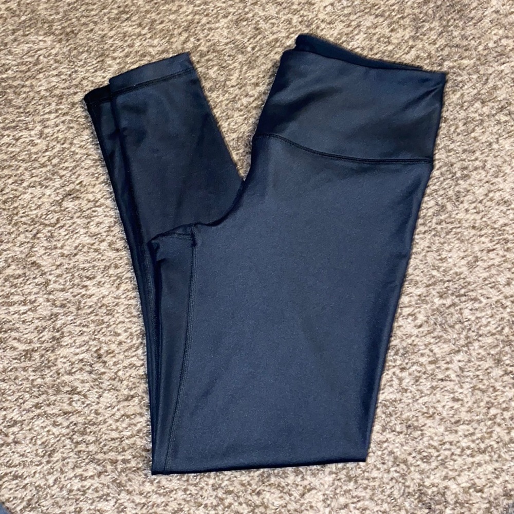 Shimmery Black Workout Leggings